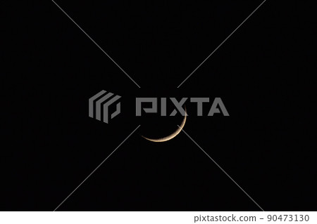 北斗市白州町,月齡2.6的薄月 北斗市白州町,月齡2.6的薄月 90473130