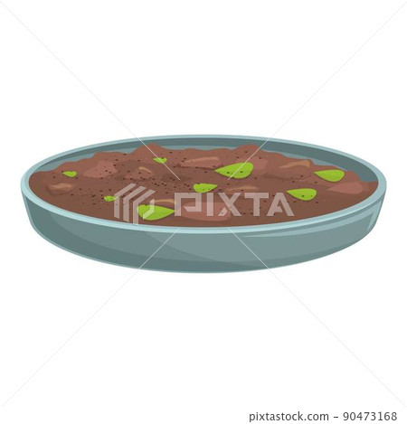 Caribbean dish icon cartoon vector. Food plate. Fried plate Caribbean dish icon cartoon vector. Food plate. Fried plate 90473168