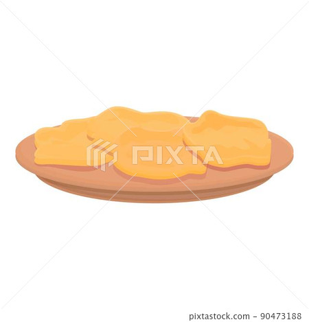 Caribbean dish icon cartoon vector. Food plate. Cuban fried Caribbean dish icon cartoon vector. Food plate. Cuban fried 90473188