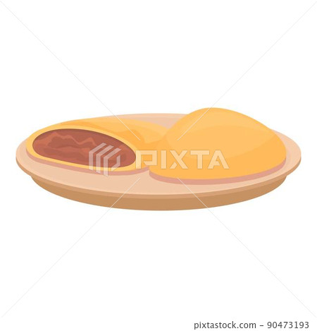 Caribbean bakery icon cartoon vector. Food plate. Dish meal 90473193