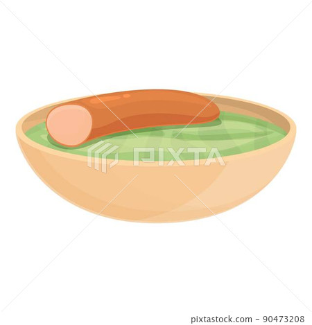 Dutch cuisine soup icon cartoon vector. Food board. Old pot Dutch cuisine soup icon cartoon vector. Food board. Old pot 90473208