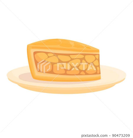 Dutch cuisine cake icon cartoon vector. Board food. Pancake food Dutch cuisine cake icon cartoon vector. Board food. Pancake food 90473209