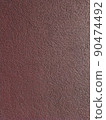 Texture close up burgundy painted concrete wall. 90474492
