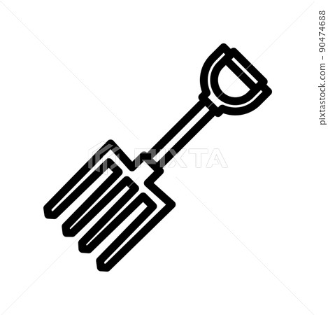 Illustration Vector Graphic of Fork Garden icon 90474688
