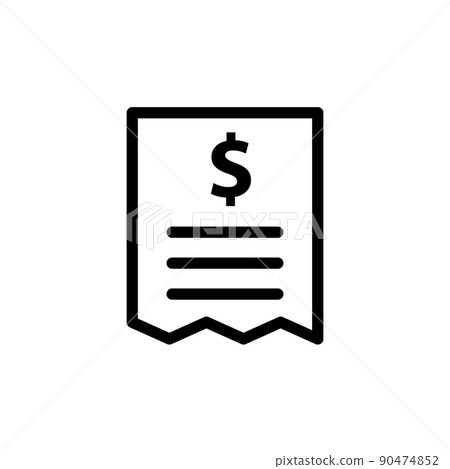 Illustration Vector graphic of Bill Icon 90474852