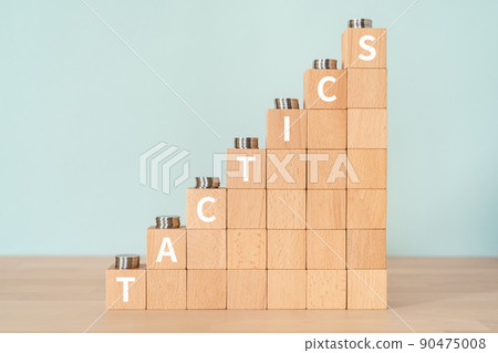 Image of tactics | Blocks and coins with "TACTICS" written on them Image of tactics | Blocks and coins with "TACTICS" written on them 90475008