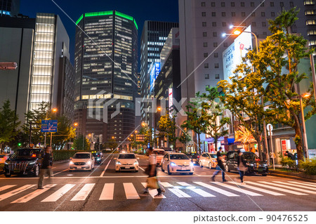 《Osaka Prefecture》Osaka downtown/city night 90476525