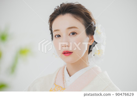 純白色棉質帽子 90476629