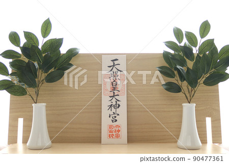 簡單的 Kamidana （公寓的 Kamidana） 供奉在房子和伊勢神宮的法案 3 90477361