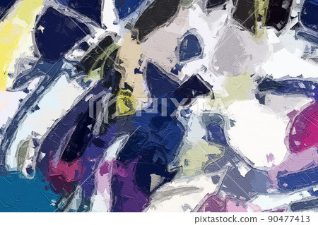 abstract oil painting texture illustration 90477413