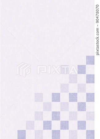 Mourning postcard Japanese pattern background 90478070