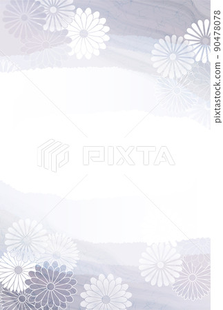 Mourning postcard chrysanthemum background 90478078