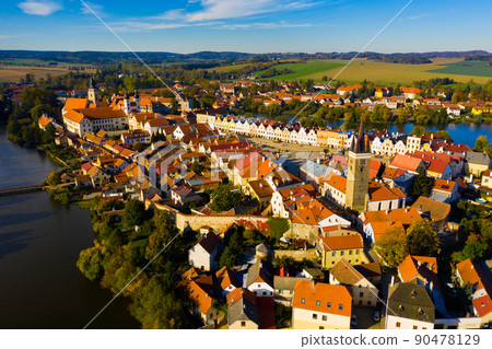 Cityscape of Telc, Czech Republic Cityscape of Telc, Czech Republic 90478129