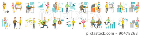 Business people at work. Business people at work. 90478268