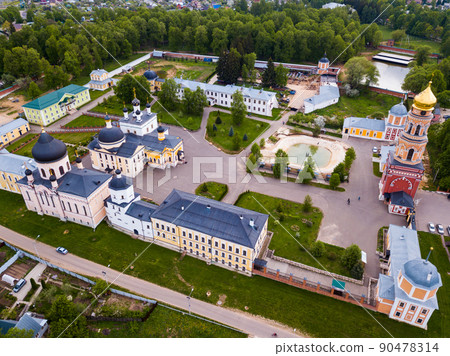Aerial view of Voznesenskaya Davidovsky poustinia 90478314