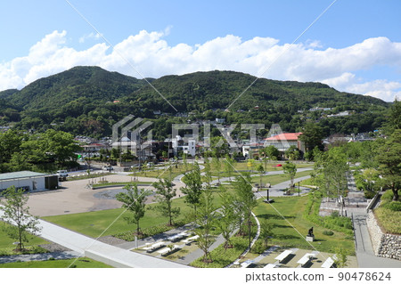 Joyama Park adjacent to Shinshu Zenkoji Temple Joyama Park adjacent to Shinshu Zenkoji Temple 90478624