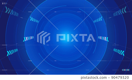 The background of the future space technology of the tunnel with the vertical extension of the point, line and plane The background of the future space technology of the tunnel with the vertical extension of the point, line and plane 90479320