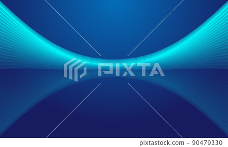 彎曲弧形抽象的未來主義線條紋理質感背景 90479330