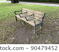 An old bench in Meijo Park 90479452