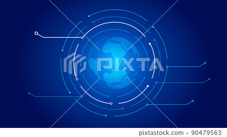 Point connection, 碼 碼 Earth construction Global unprecedented technology Innovation interface background Point connection, 碼 碼 Earth construction Global unprecedented technology Innovation interface background 90479563