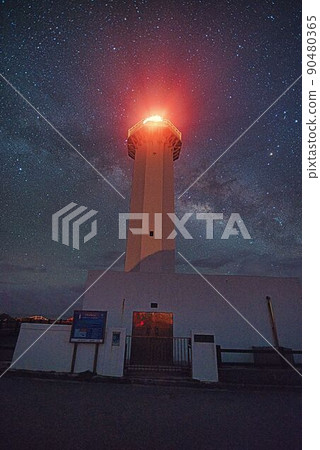 Higashi Heian Nazaki Lighthouse / Milky Way Galaxy Higashi Heian Nazaki Lighthouse / Milky Way Galaxy 90480365