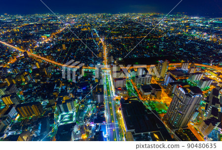 大阪夜景 90480635