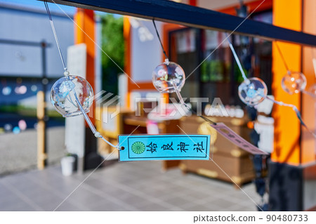 Aira Shrine (Wakimoto, Aira City, Kagoshima Prefecture) Summer tradition, wind chimes 90480733