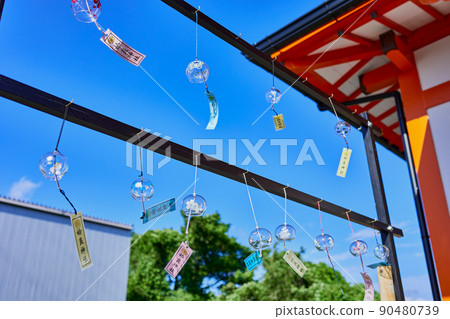 愛良神社(鹿兒島縣愛良市脅本市) 夏日傳統、風鈴 愛良神社(鹿兒島縣愛良市脅本市) 夏日傳統、風鈴 90480739