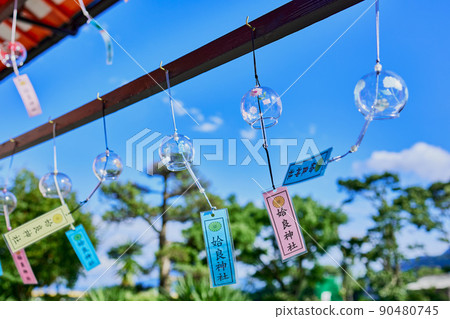Aira Shrine (Wakimoto, Aira City, Kagoshima Prefecture) Summer tradition, wind chimes Aira Shrine (Wakimoto, Aira City, Kagoshima Prefecture) Summer tradition, wind chimes 90480745