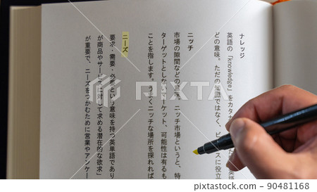 Office workers working at a company Working people's workplace Professional / business terms (needs) Yellow Office workers working at a company Working people's workplace Professional / business terms (needs) Yellow 90481168