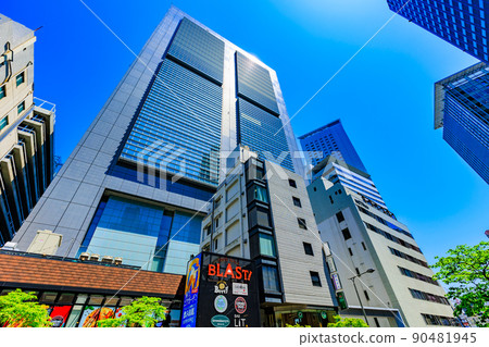 東京都澀谷區代代木的都市風景 JR東本部大樓 90481945