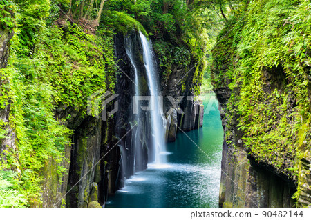 Miyazaki Prefecture Fresh Green Takachiho Gorge-Manai Falls- Miyazaki Prefecture Fresh Green Takachiho Gorge-Manai Falls- 90482144