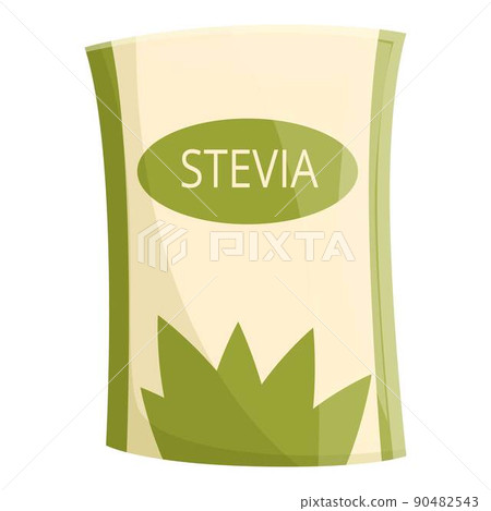 Eco stevia pack icon cartoon vector. Vegan food. Artificial protein Eco stevia pack icon cartoon vector. Vegan food. Artificial protein 90482543