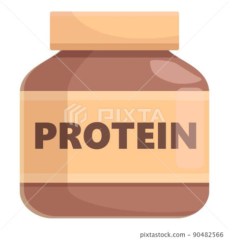 Protein chocolate jar icon cartoon vector. Sugar food. Vegan syrup 90482566