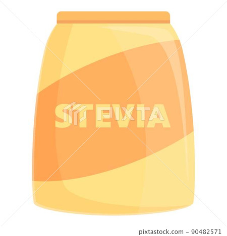 Stevia sack icon cartoon vector. Food vegan. Artificial protein Stevia sack icon cartoon vector. Food vegan. Artificial protein 90482571