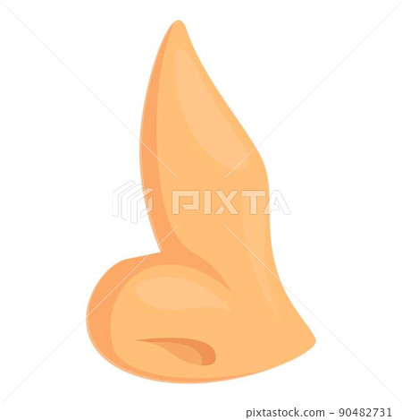 Human nose surgery icon cartoon vector. Plastic operation. Face side 90482731