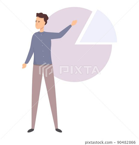 Graph chart marketing icon cartoon vector. Business unit. Best practice 90482866