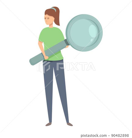 Search product indicator icon cartoon vector. Business unit. Test marketing 90482898
