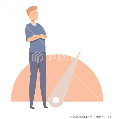 Benchmark indicator icon cartoon vector. Cost quality. Compare best Benchmark indicator icon cartoon vector. Cost quality. Compare best 90482944