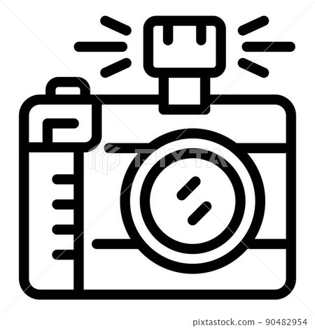 Tv camera icon, outline style 90482954