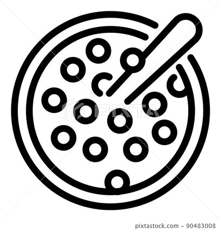 Tasty cereal flakes icon, outline style 90483008