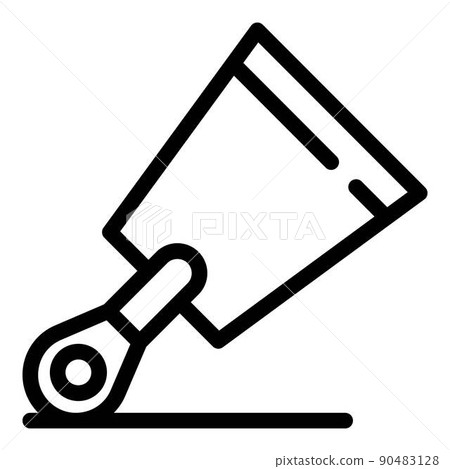 Spatula putty knife icon, outline style Spatula putty knife icon, outline style 90483128