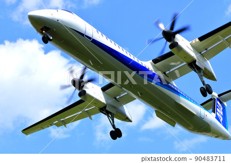 Osaka International Airport passenger plane takeoff and landing Senri Kawajiri 90483711