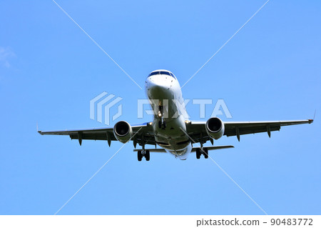 大阪國際機場客機起降千里川尻 大阪國際機場客機起降千里川尻 90483772