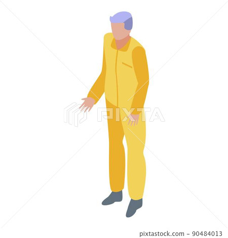 Witness prisoner icon, isometric style Witness prisoner icon, isometric style 90484013