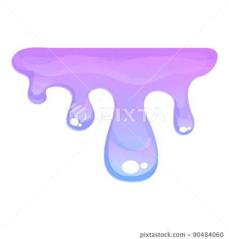 Paint slime icon cartoon vector. Green drip. Liquid sticky Paint slime icon cartoon vector. Green drip. Liquid sticky 90484060