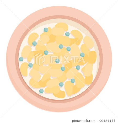 Box cereal breakfast icon cartoon vector. Milk bowl. Corn chocolate Box cereal breakfast icon cartoon vector. Milk bowl. Corn chocolate 90484411