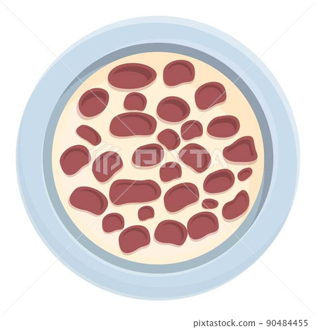Chocolate cereal breakfast icon cartoon vector. Milk bowl. Corn muesli Chocolate cereal breakfast icon cartoon vector. Milk bowl. Corn muesli 90484455