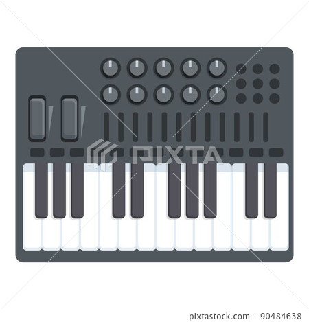 Keyboard synthesizer icon cartoon vector. Acid dj. Music piano 90484638
