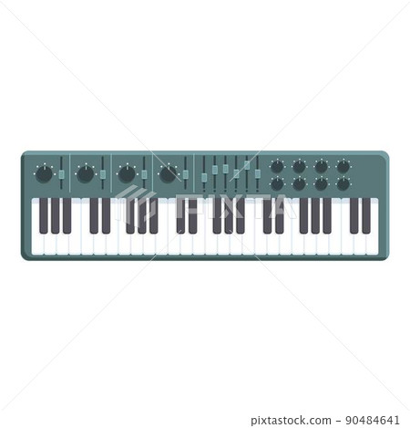 Synthesizer icon cartoon vector. Dj music. Keyboard piano 90484641